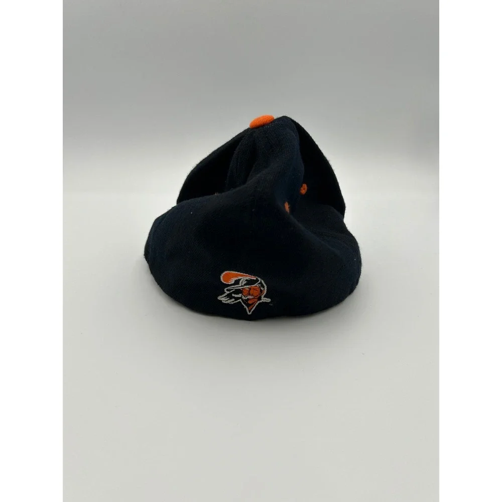 Zephyr Youth Boise State Broncos B Logo Hat Black Orange Stretch Fit Cap B657